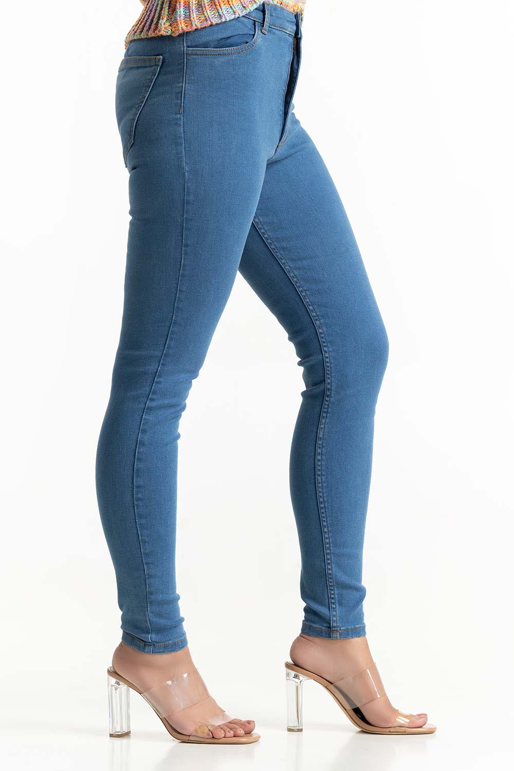 Medium Blue Denim Jeans 224-221-009