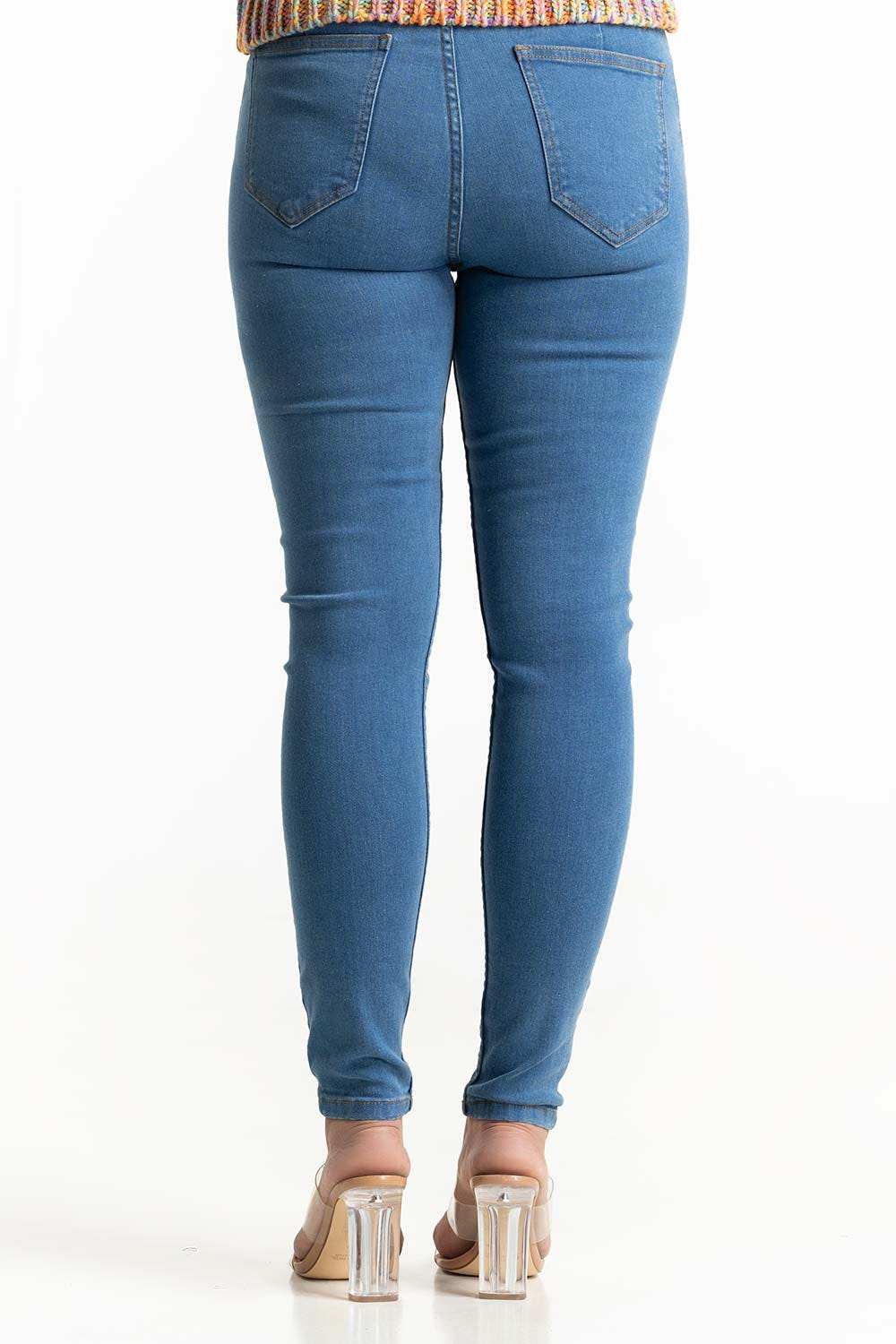 Medium Blue Denim Jeans 224-221-009