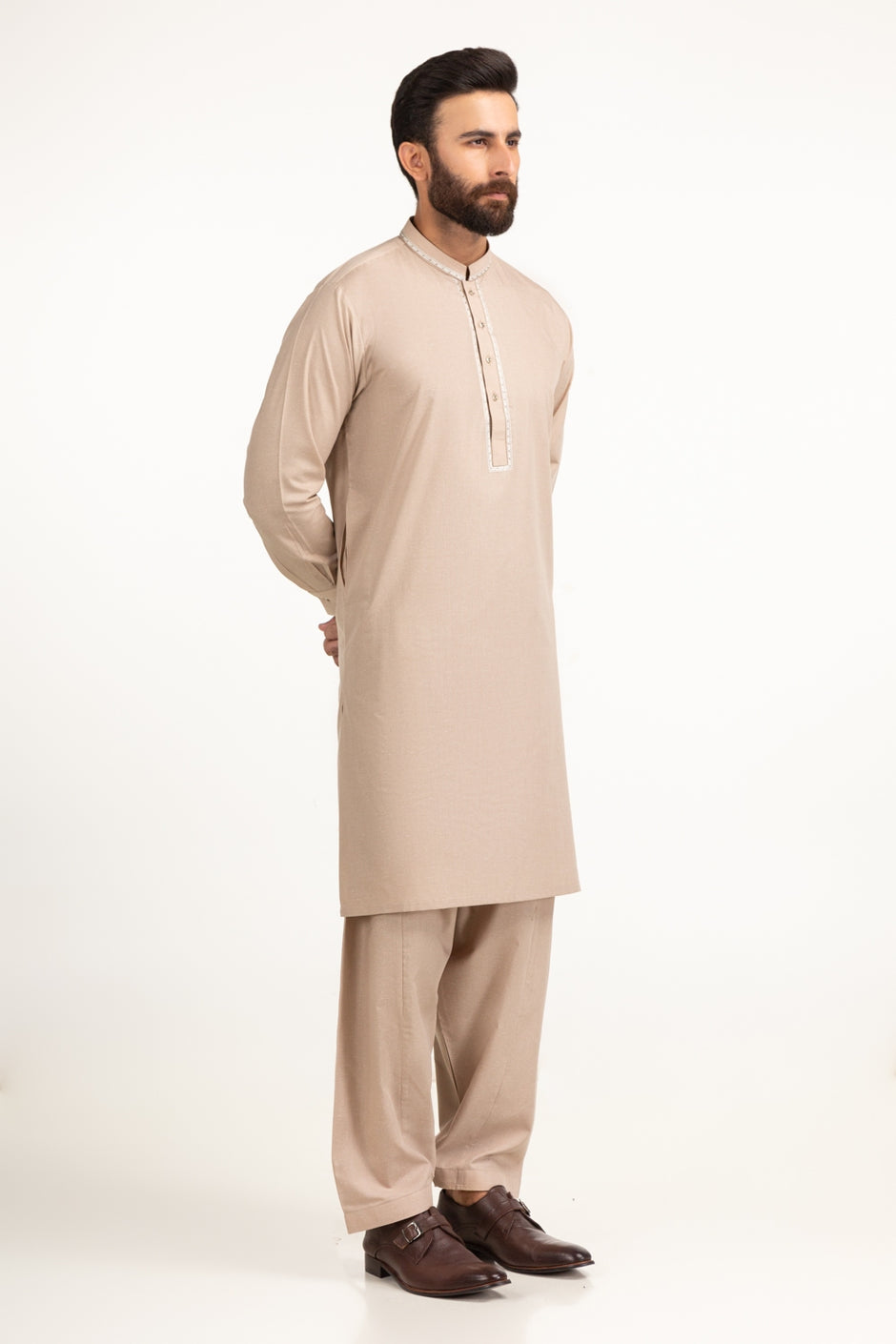 Regular Fit Embroidered Suits