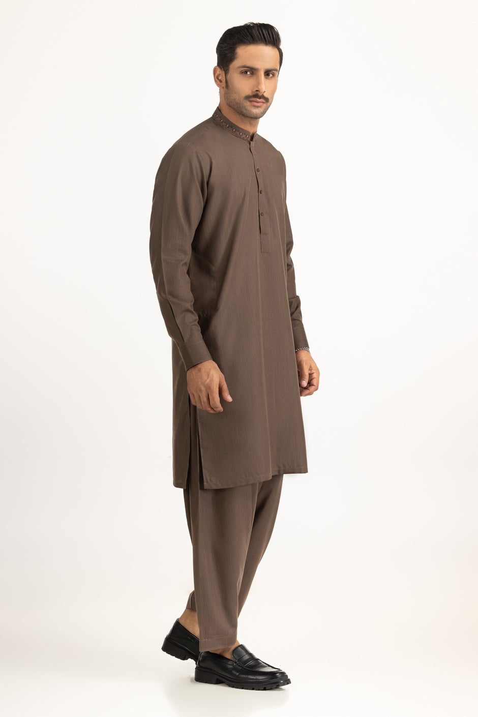 Regular Fit Embroidered Suits