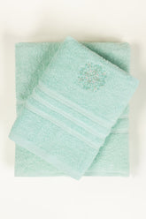 Mist Combed Embroidered towel