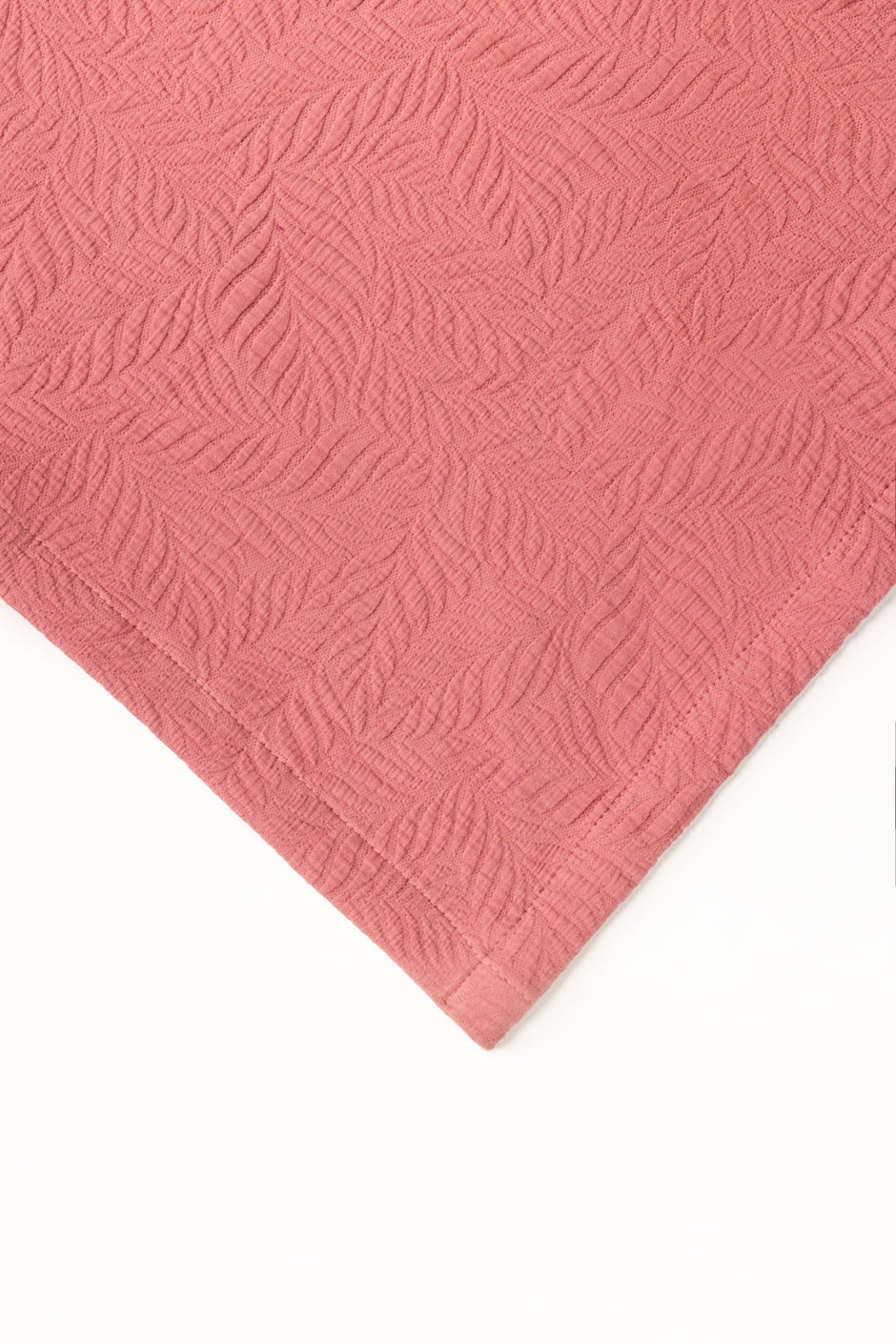 Misty Rose Matelasse Blanket