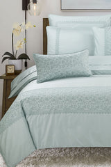 Misty Sky T-400 Embroidered Quilt Cover Set Misty Sky T-400 Embroidered Quilt Cover Set