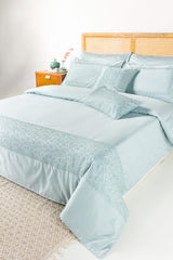 Misty Sky T-400 Embroidered Quilt Cover Set Misty Sky T-400 Embroidered Quilt Cover Set
