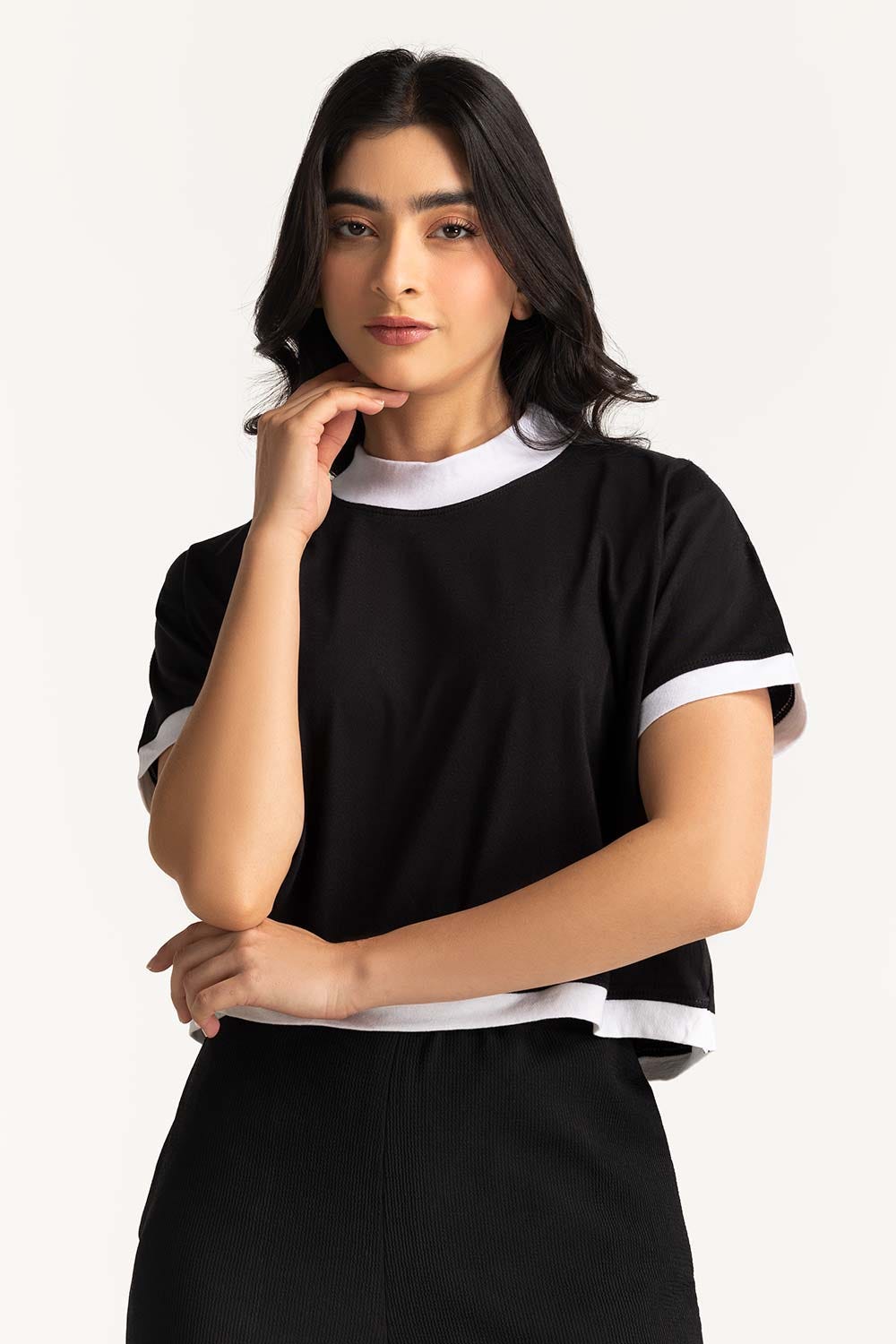 Mock Neck Crop Top WM-KTP-WS24-006