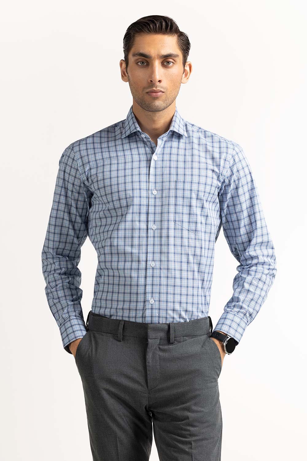 Multi Color Basic Dyed Formal Shirt MN-FS-YD23-009