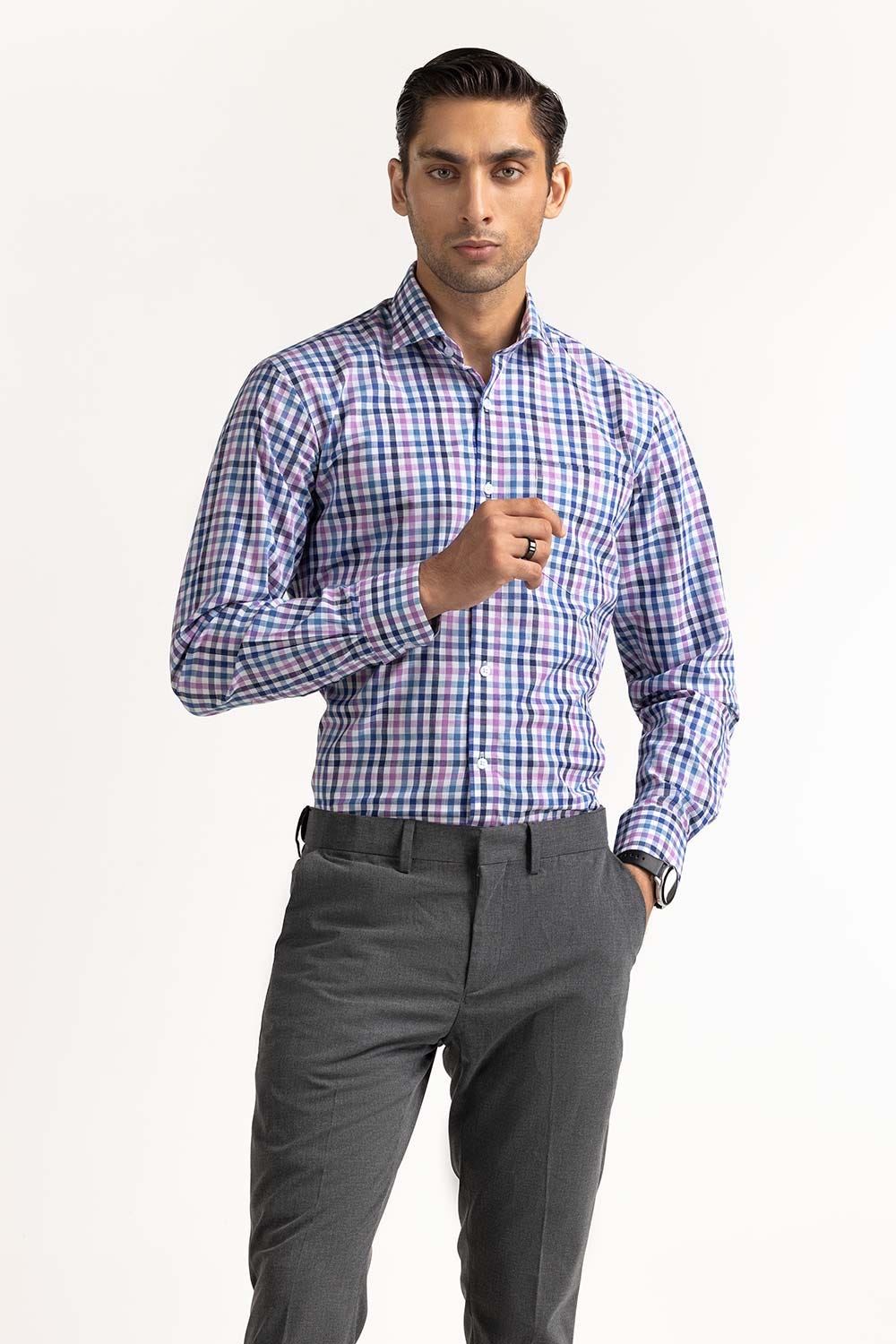 Multi Color Basic Dyed Formal Shirt MN-FS-YD23-011