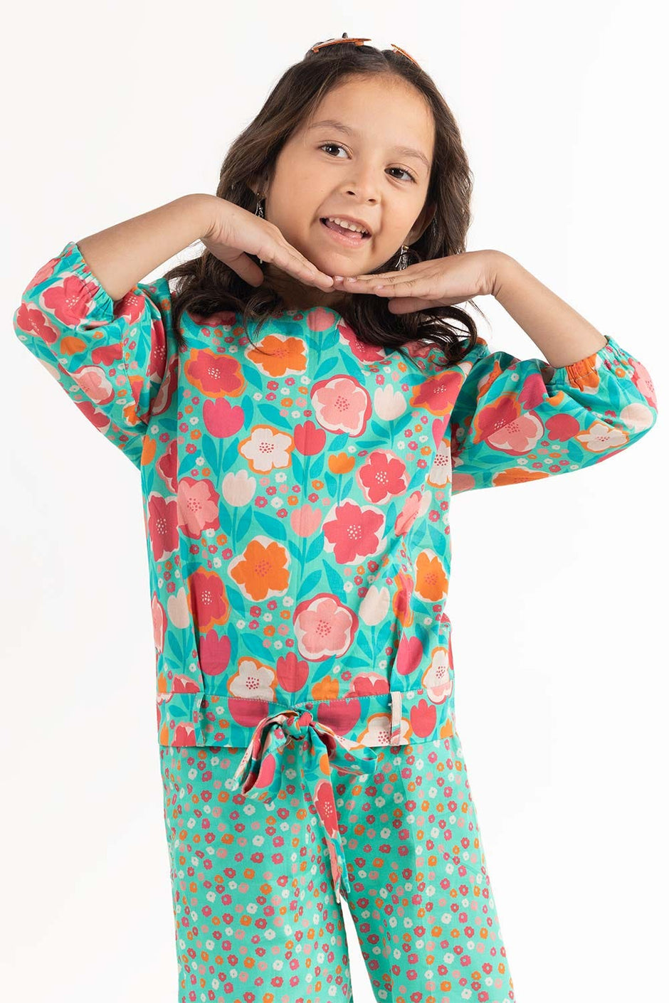 Toddler Girl Multi Color Printed Trouser TGWS-2210004 B
