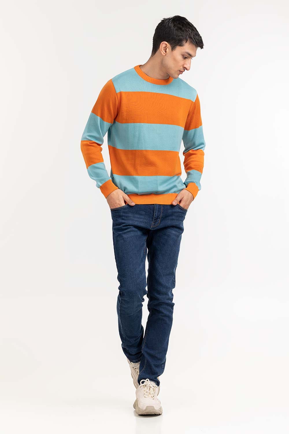 Multi Color Striped Sweater SWT-FFSTN22-201-2