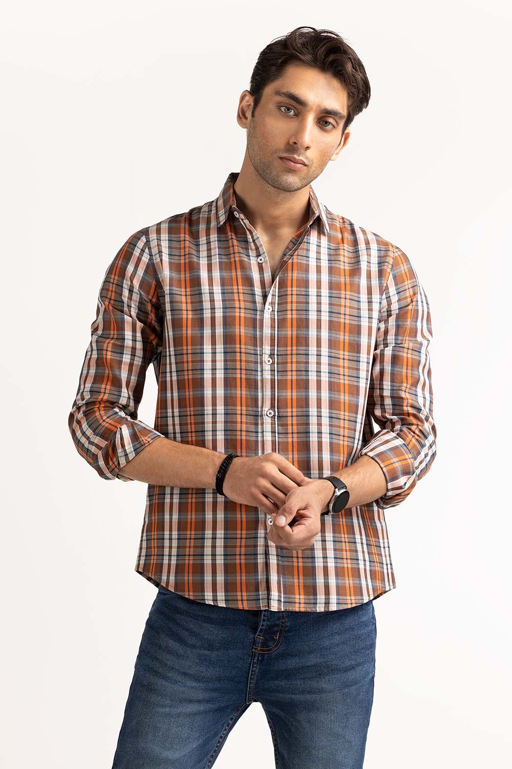 Multi Color Yarn Dyed Checkered Casual Shirt MN-CS-YD23-004