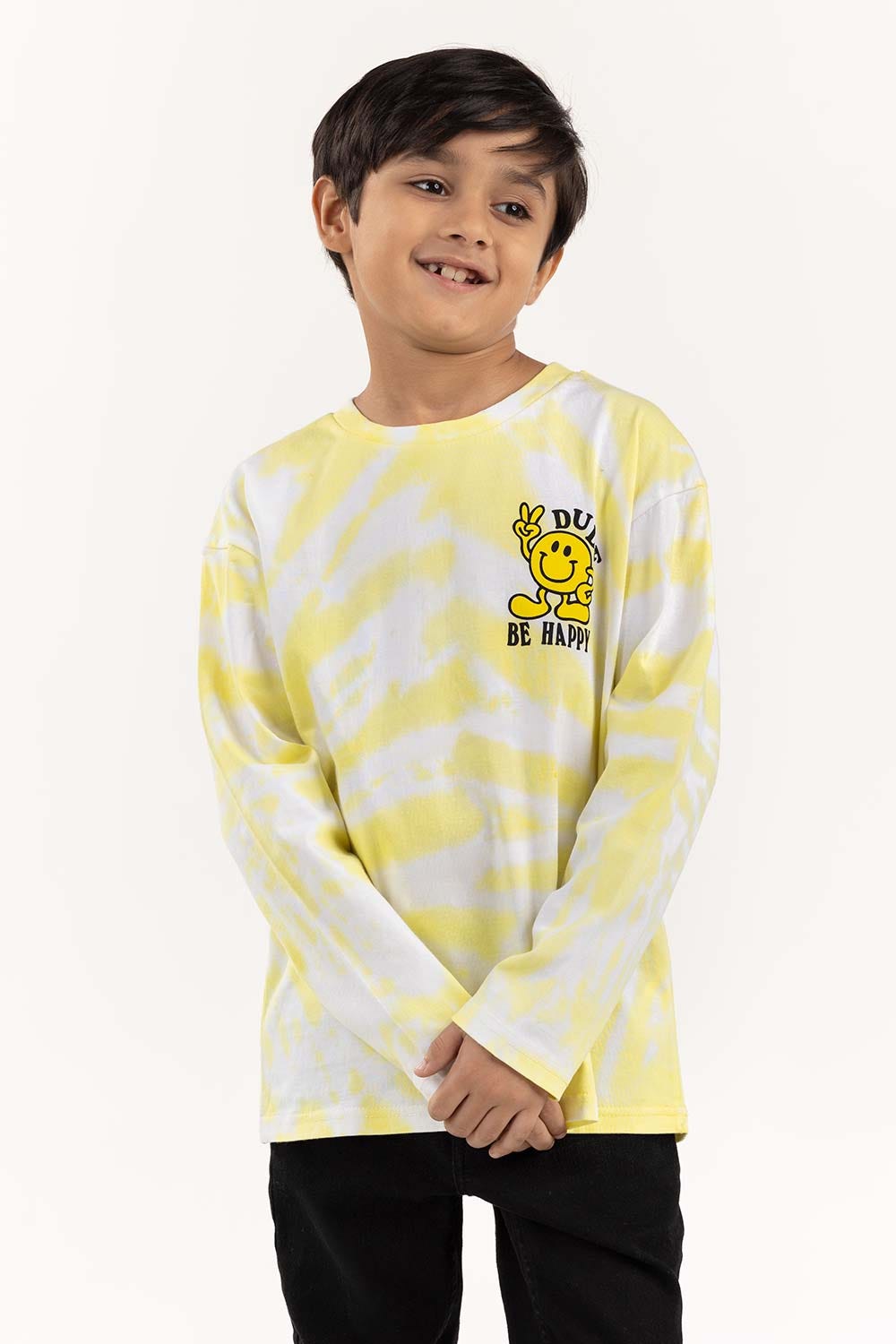Junior Boy Multi Round Neck Tie Dye T-Shirt 224 -313-036