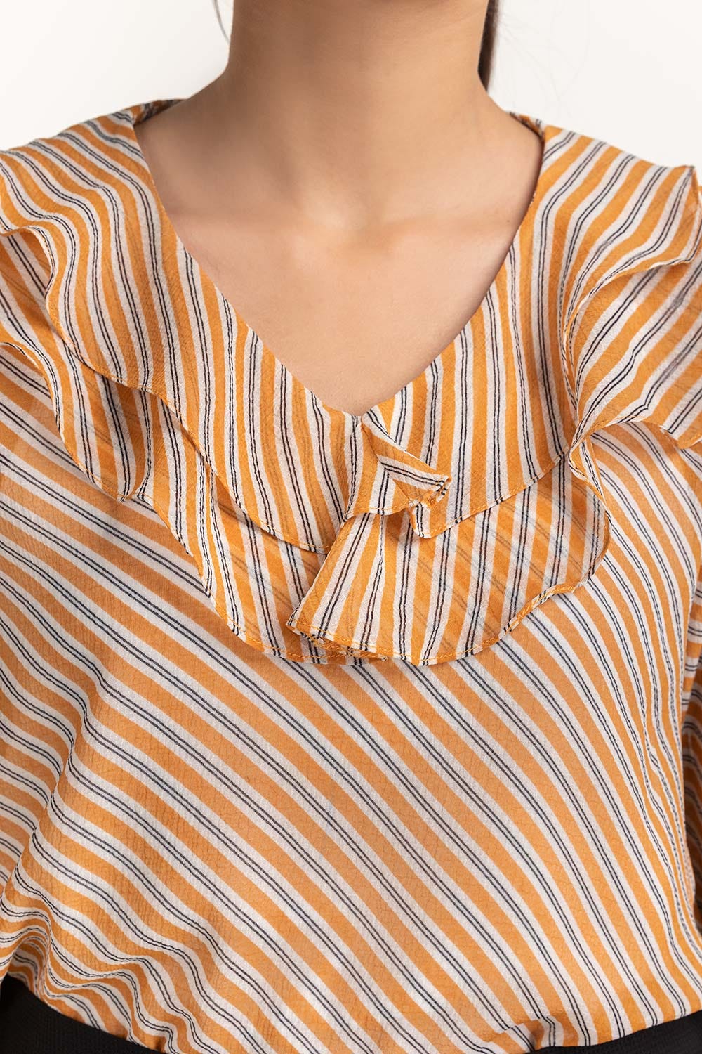 Mustard Woven Blouse 231-217-071