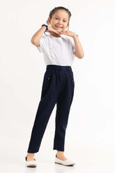 Toddler Girl Navy Basic Woven Bottom TGWB-2210032 B