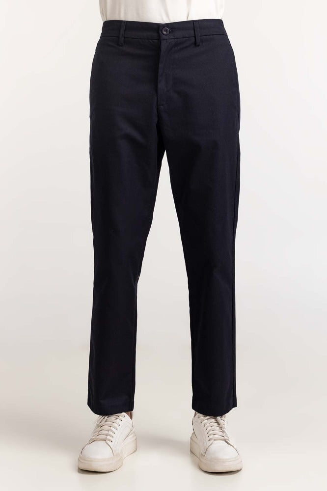 Navy Blue Basic Khaki Pant MNTRCSS24007-A