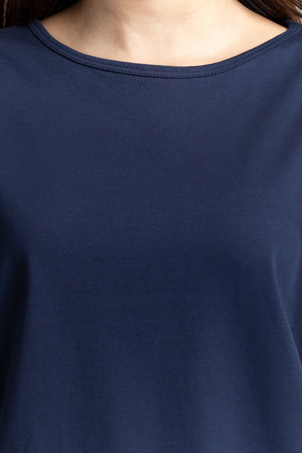 Navy Blue Basic Top WM-KTP-SS24-006