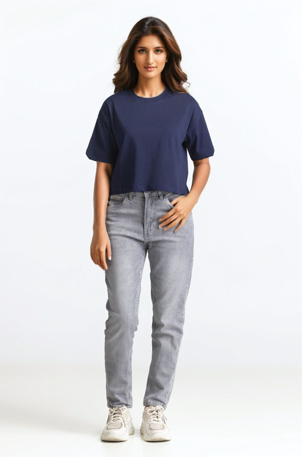 Navy Blue Basic Top WM-KTP-SS24-018