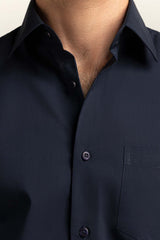 Navy Blue Formal Shirt MN-FS-PD24-037 Navy Blue Formal Shirt MN-FS-PD24-037