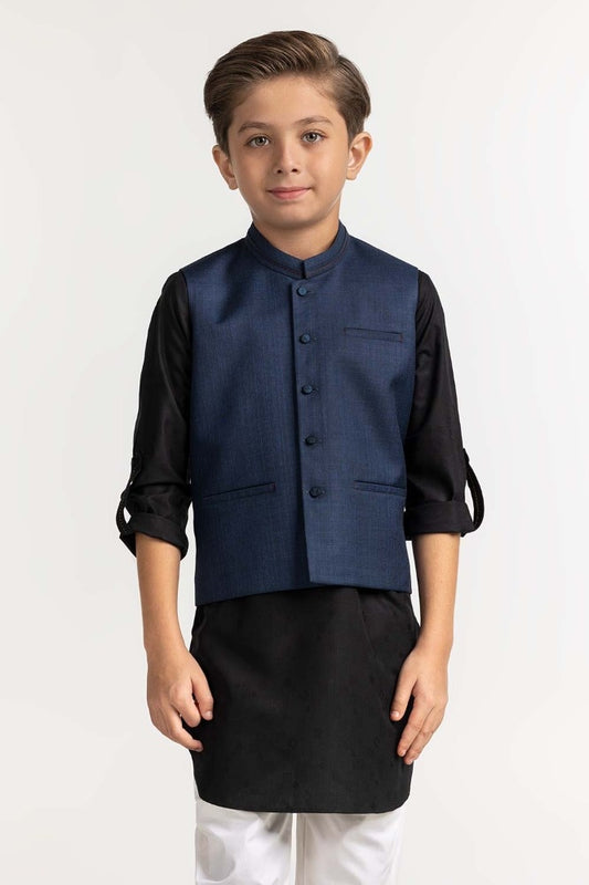 Navy Blue Styling Waist Coat KWC-PD23-015