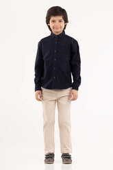 Junior Boy Navy Casual Shirt 224-317-025