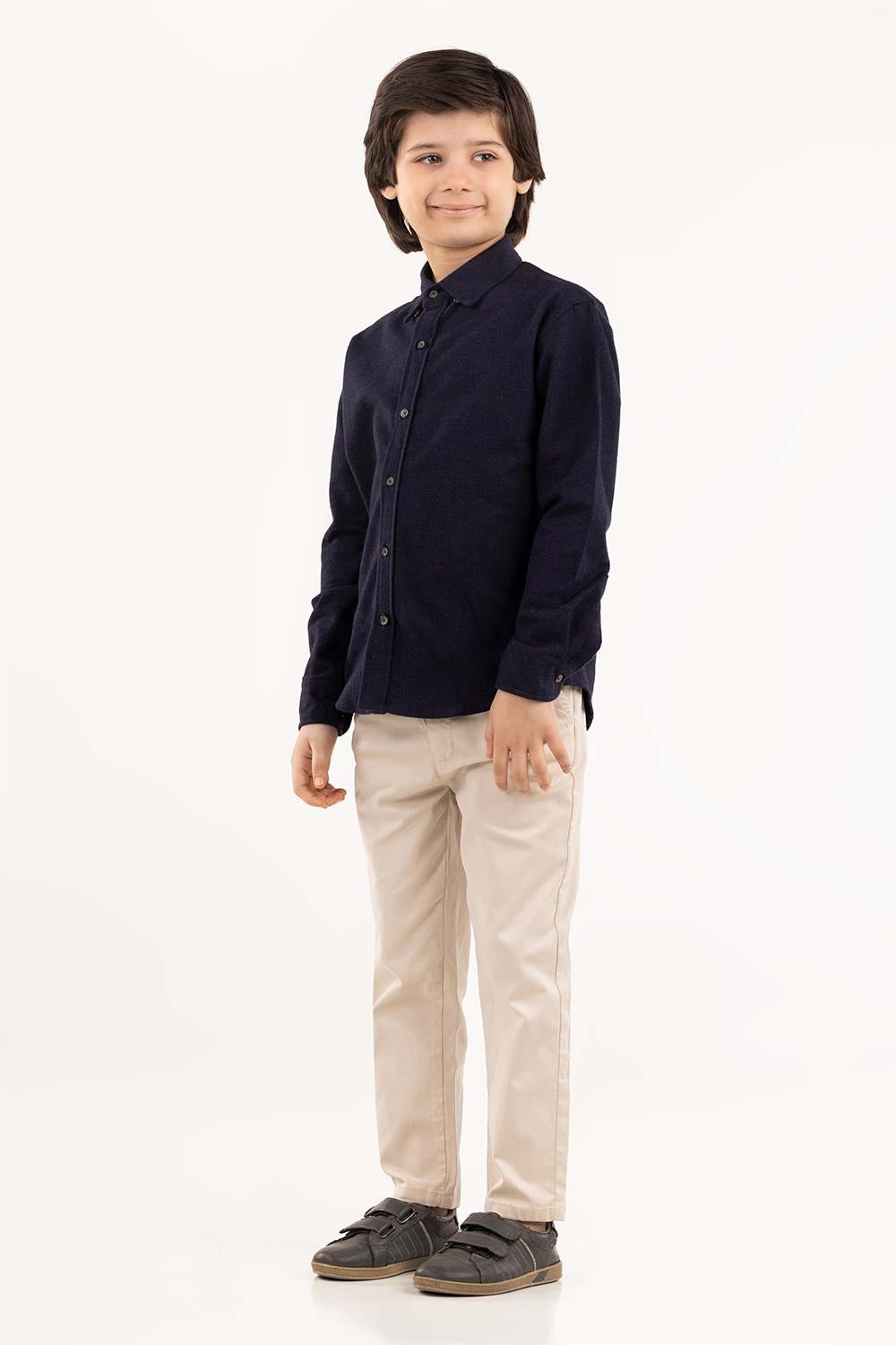 Junior Boy Navy Casual Shirt 224-317-025