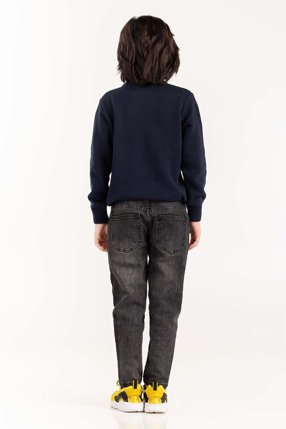 Toddler Boy Navy Knit Sweater 224-511-021