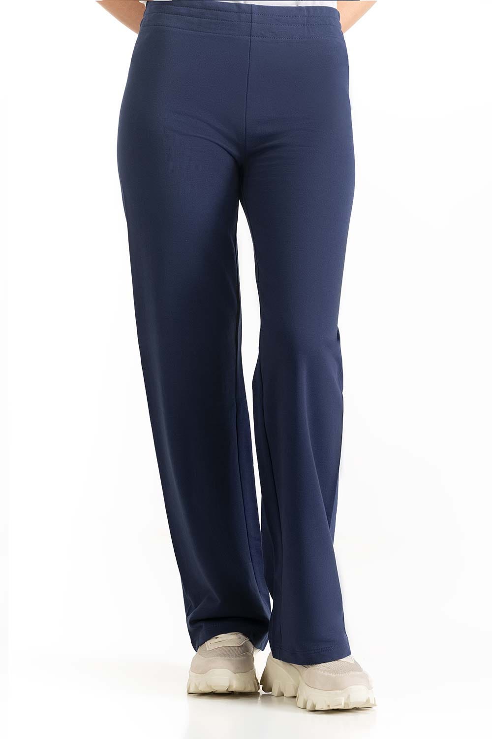 Navy Knit Trouser 231-220-006 D
