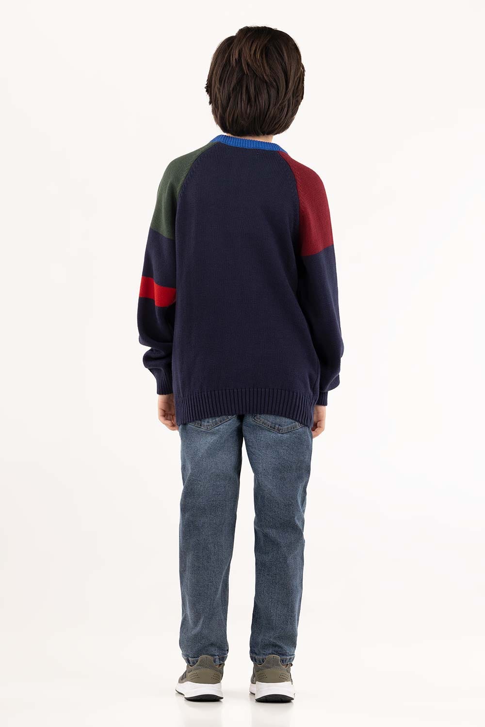 Junior Boy Navy Sweater 224-311-026