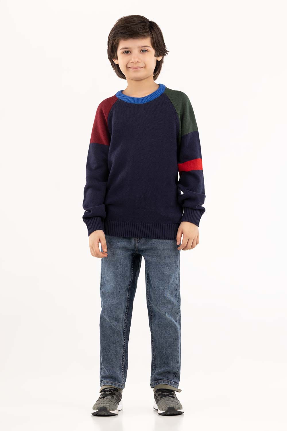 Junior Boy Navy Sweater 224-311-026