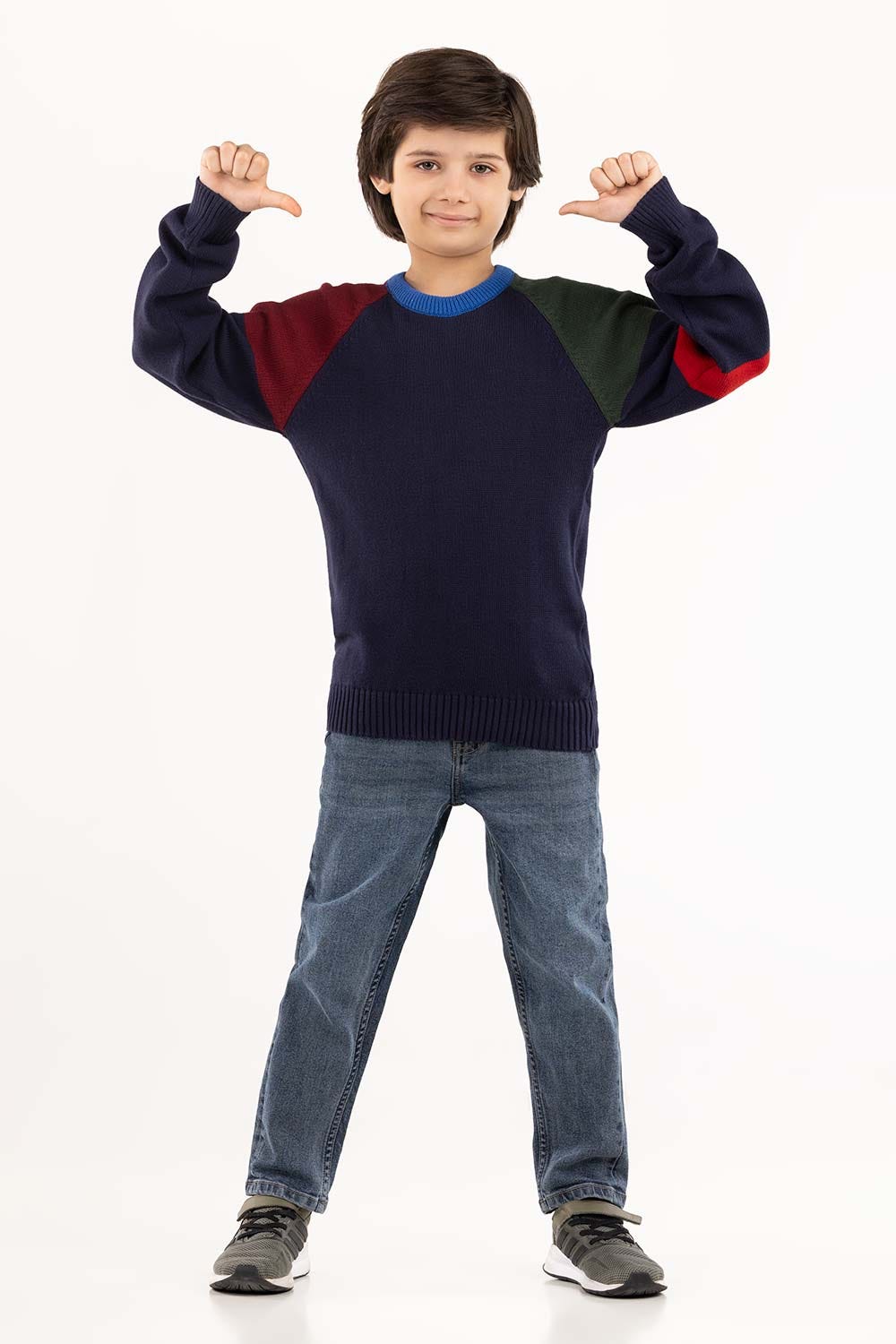 Junior Boy Navy Sweater 224-311-026