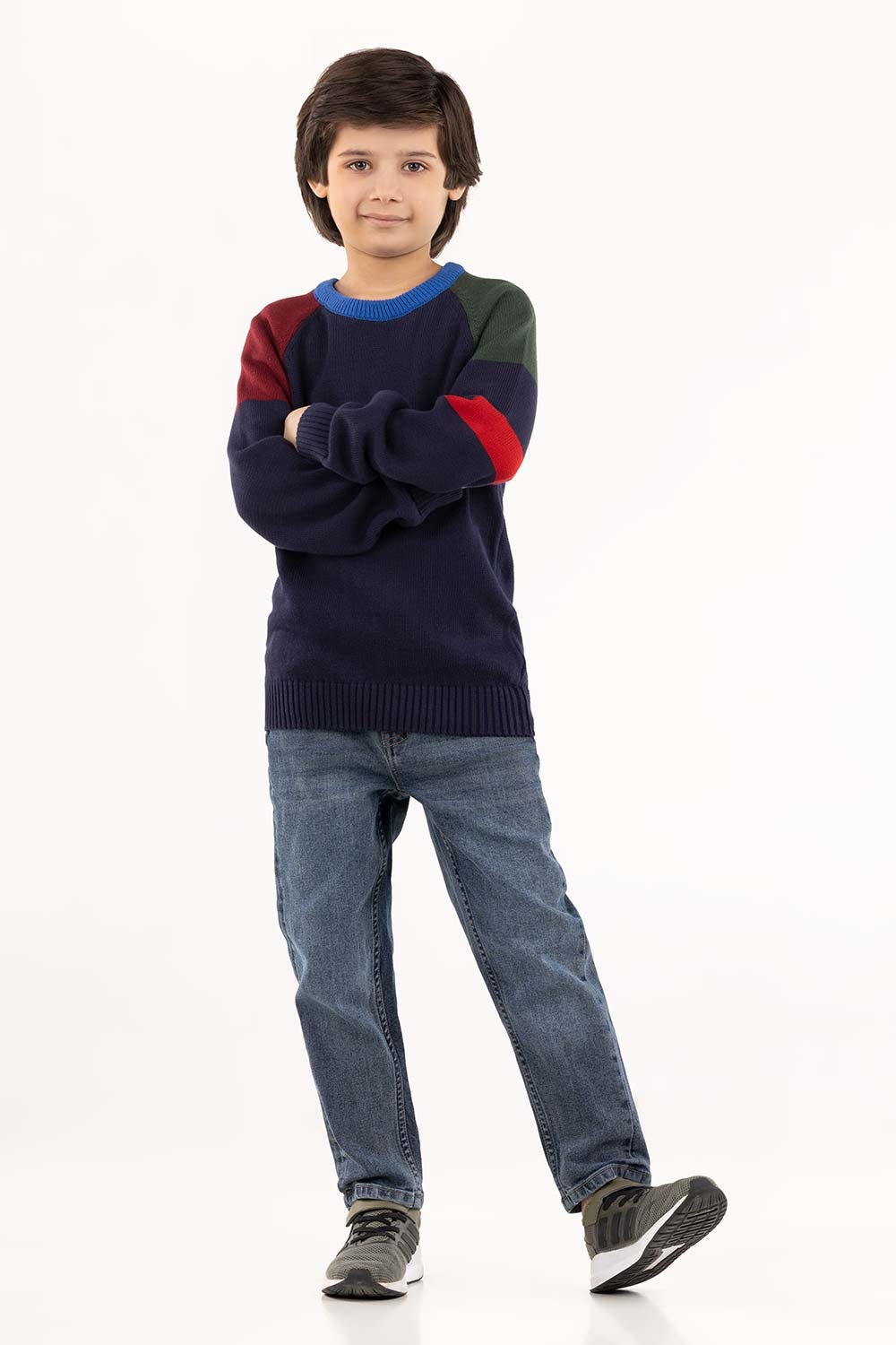 Junior Boy Navy Sweater 224-311-026