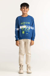 Ocean Printed Sweatshirt 224-312-004