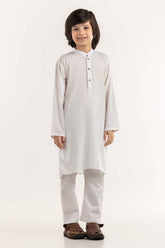Off White Basic Embroidered Kurta KR-KPLN22-056