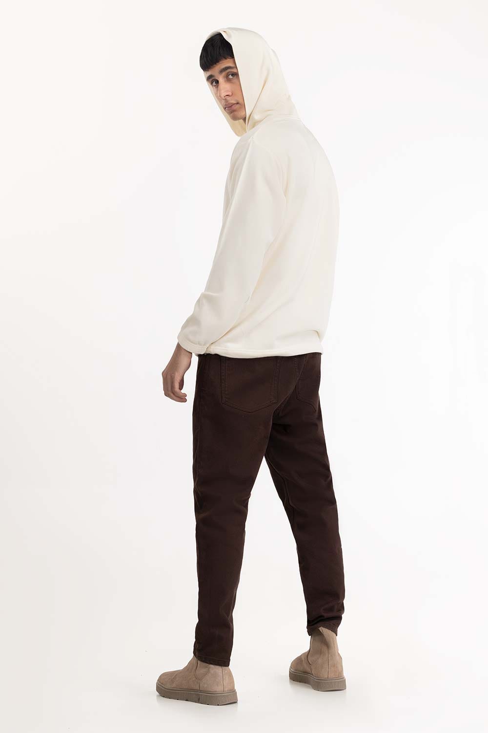 Off White Basic Hoodie 224-112-004