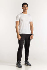 Off White Textured Tee AW-TS24-002