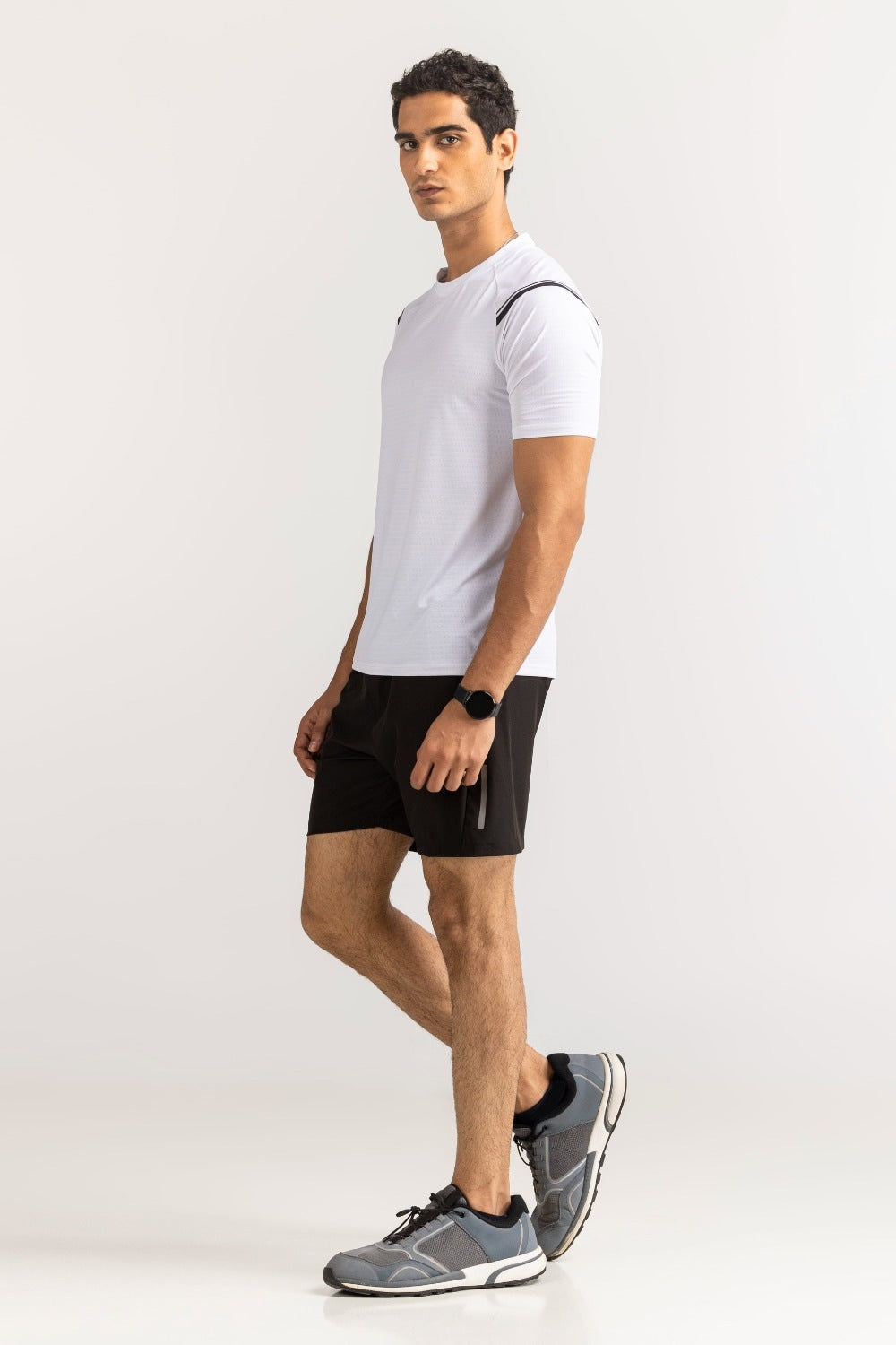 Off White Textured Tee AW-TS24-010