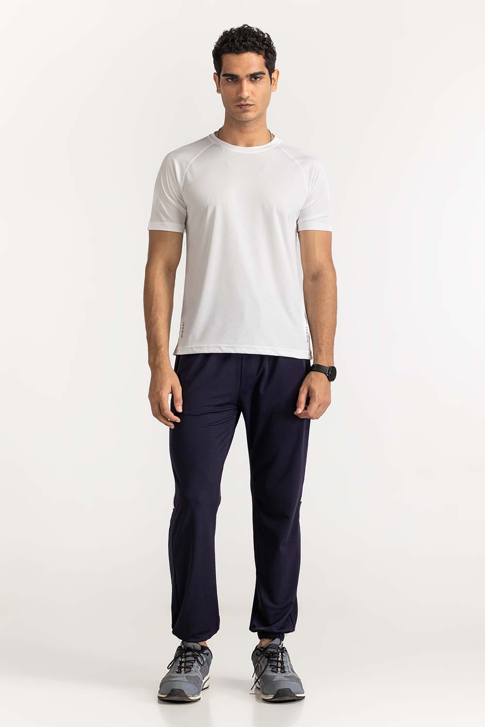 Off White Textured Tee AW-TS24-015