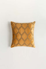 Ogee Caramel Velvet Embroidered Cushion Cover Ogee Caramel Velvet Embroidered Cushion Cover