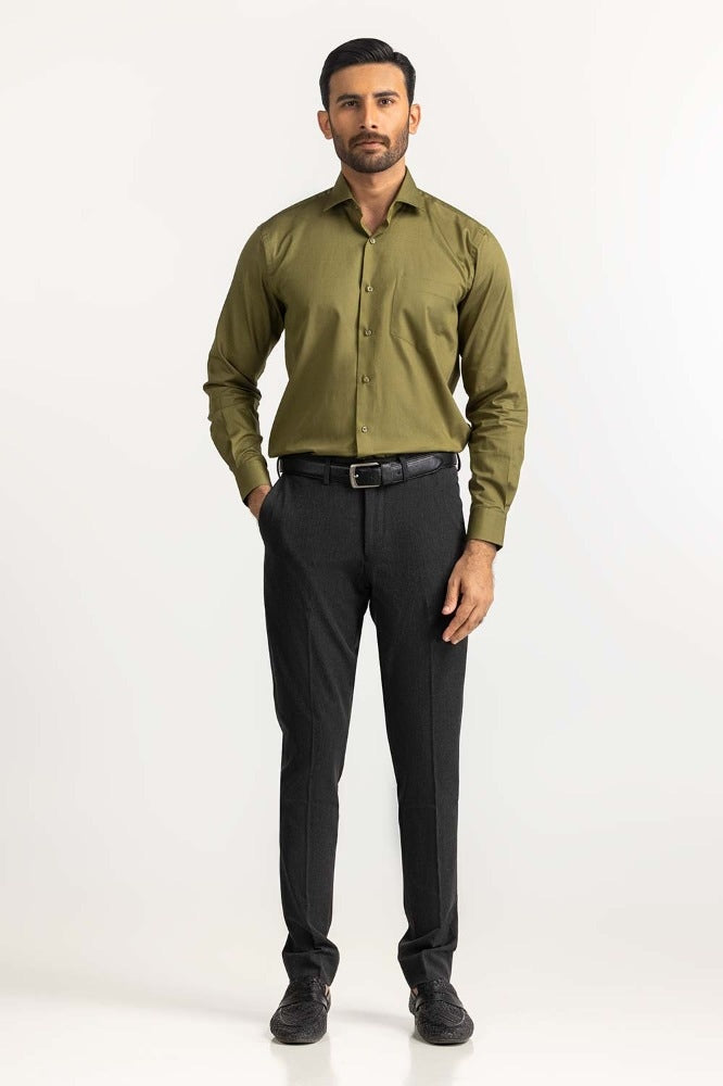 Olive Formal Shirt MN-FS-PD23-025