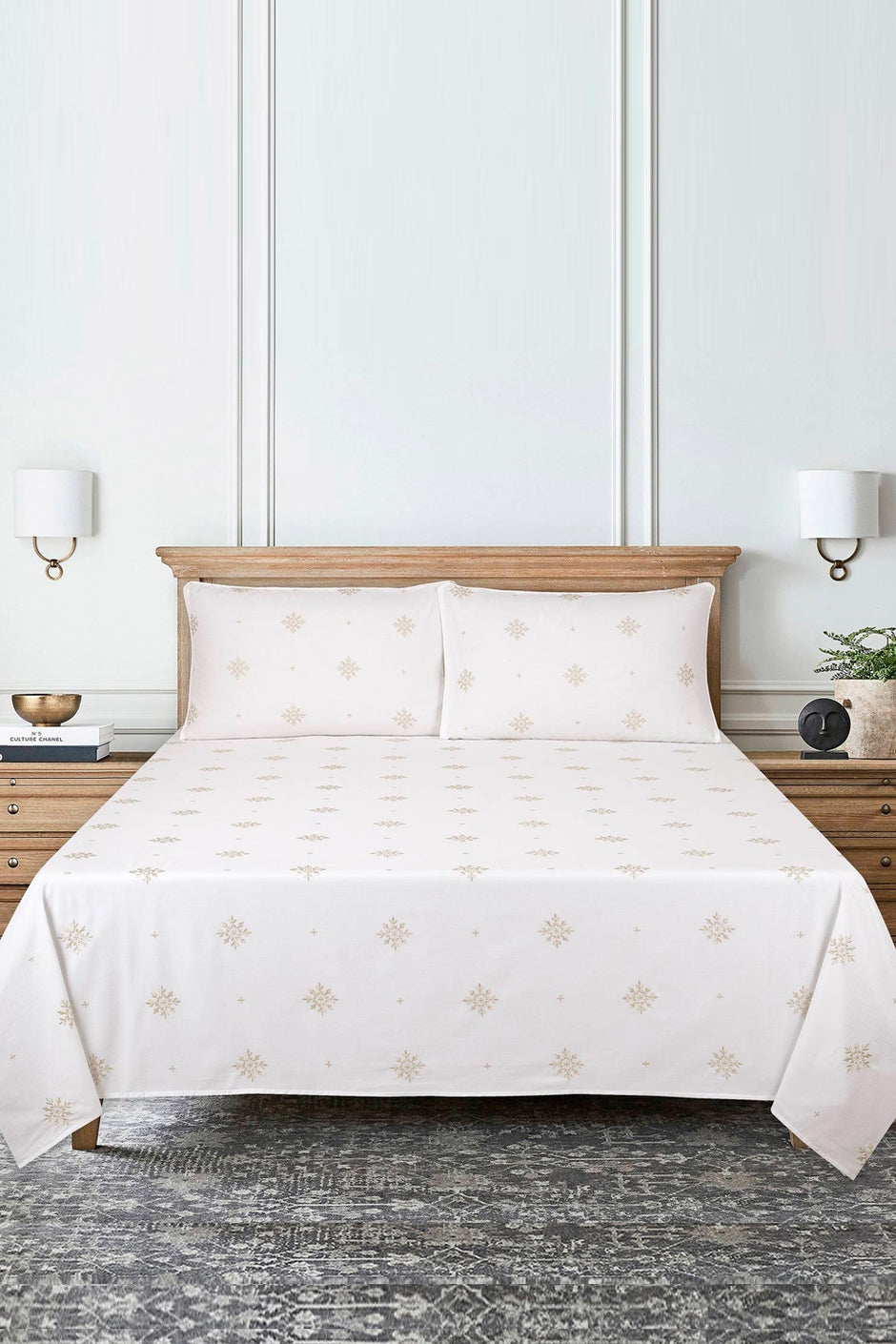 Orient Dyed Embroidered T-150 Bed Sheet Set