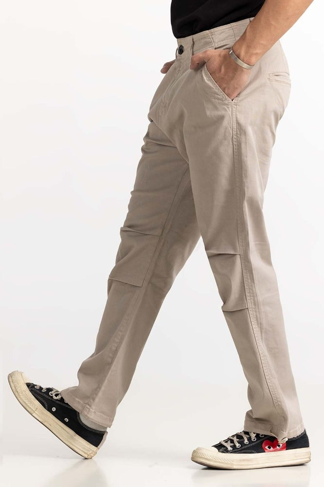 Oyster Grey Basic Trouser MN-TRC-WS23-002