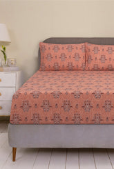 Paisley Decor T-150 Fitted Sheet Set