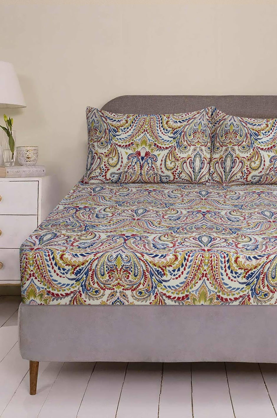 Paisley Jersey Fitted Sheet