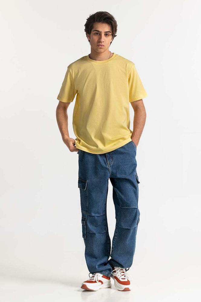Pale Yellow Basic Tee TS-CNSJ24-073