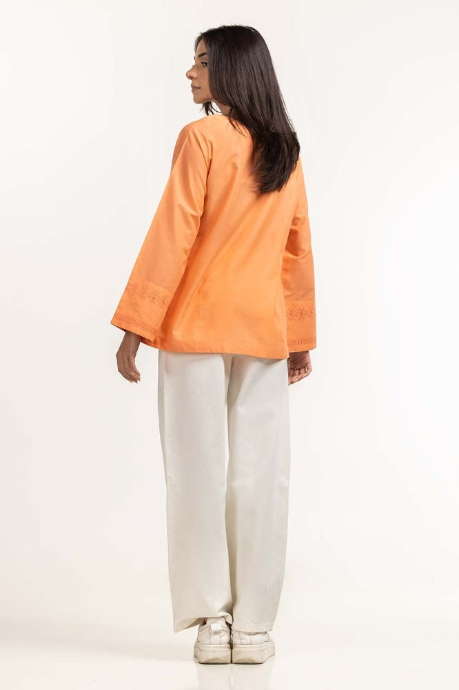 Peach Basic Blouse 231-217-039