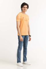 Peach Graphic Tee TS-CNSJ23-130 Peach Graphic Tee TS-CNSJ23-130