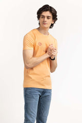 Peach Graphic Tee TS-CNSJ23-130 Peach Graphic Tee TS-CNSJ23-130