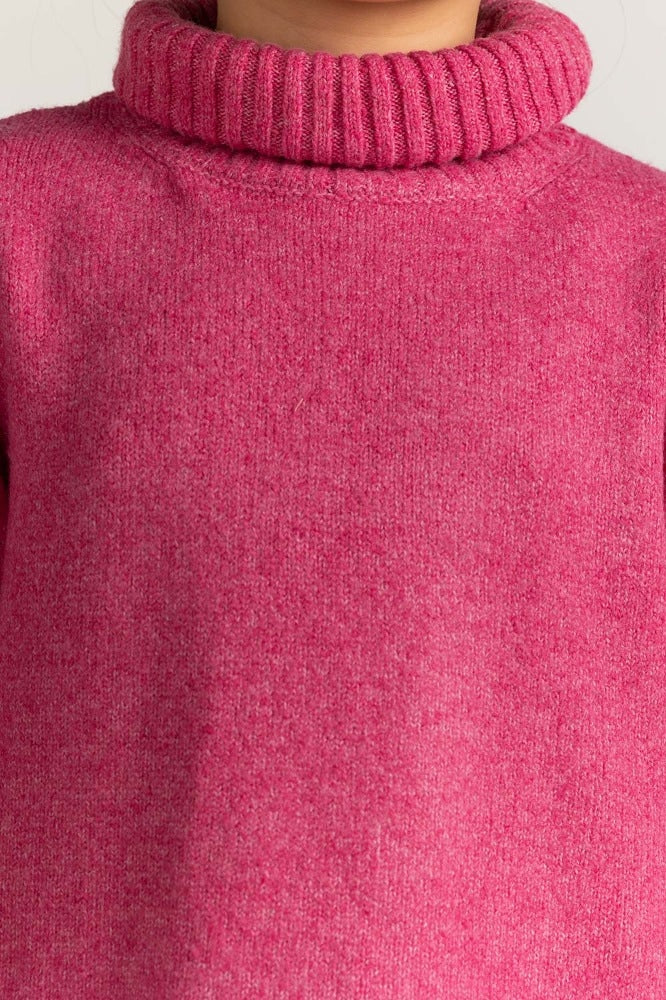 Pink Basic Sweater JG-SWT-WS23-025