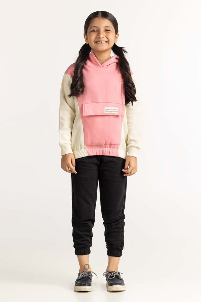 Pink Basic Sweatshirt 224-412-056