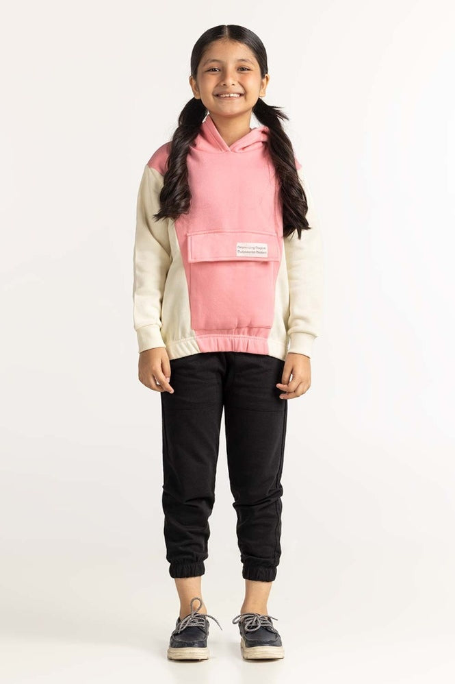 Pink Basic Sweatshirt 224-412-056