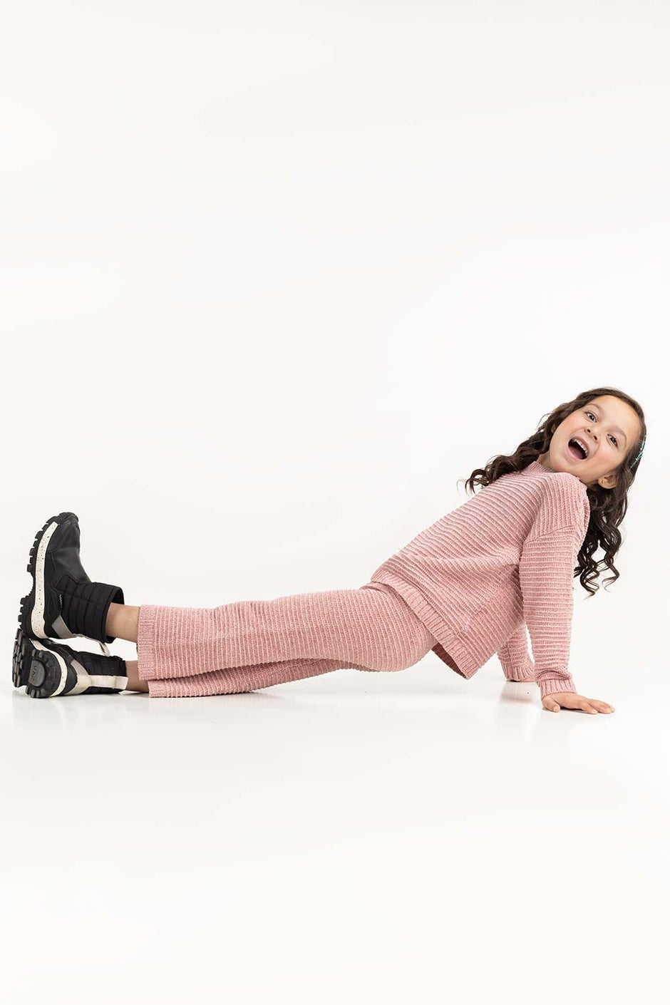 Toddler Girl Pink Knit Sweater 224-616-305